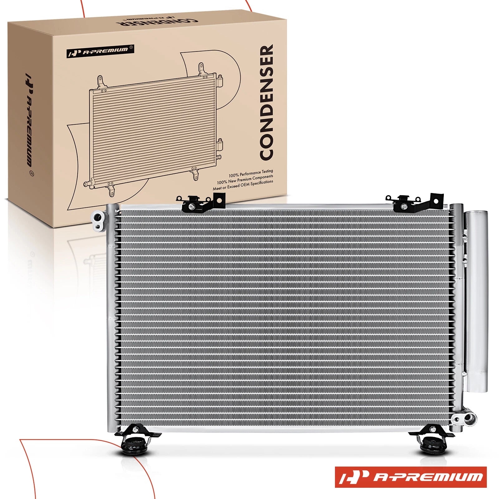 A/C Condenser with Bracket & Receiver Drier for Toyota Echo (2000–2002)