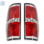 Tail Lights for Ford F150 (2009-2014) Clear Red Chrome