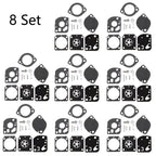 Set of 8 Carburetor Gasket Repair Kit for Stihl BR500 BR550 BR600 (RB-114 RB-132)