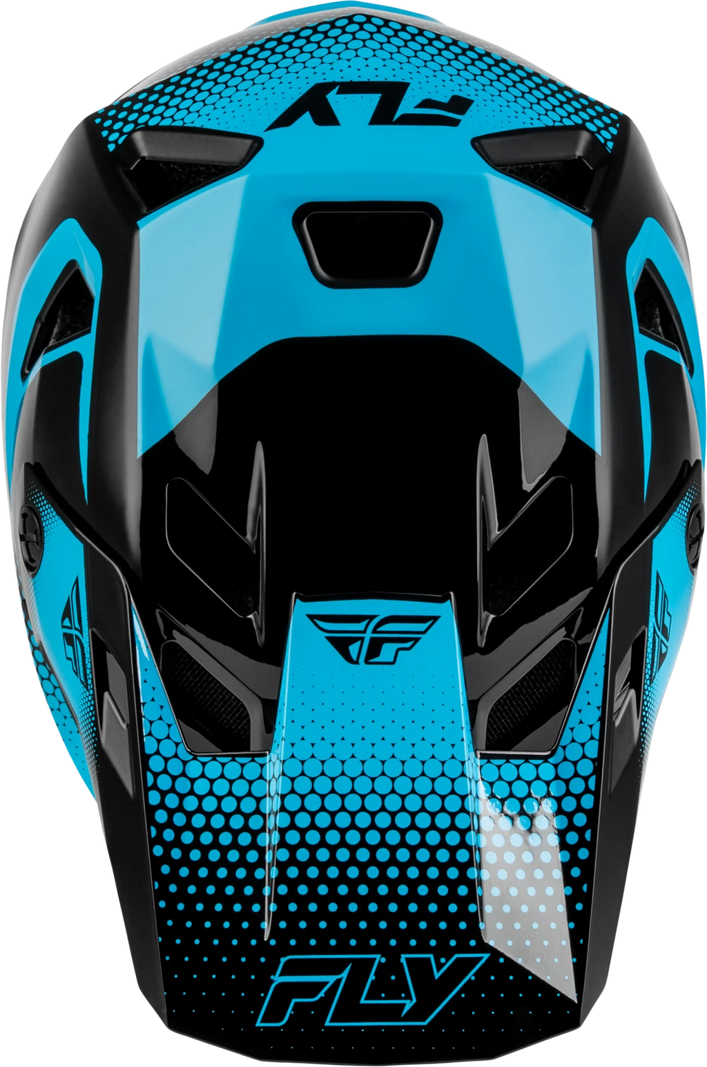 Fly Racing Rayce Sonar Helmet for Off-Road Bikes (2024) Large Black/Electric Blue