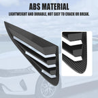 2X Rear Window Louver Air Vent Cover for Kia K5 (2021–2022) Carbon Fiber