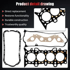 Head Gasket Set with Head Bolts for Honda Civic (2001-2005)