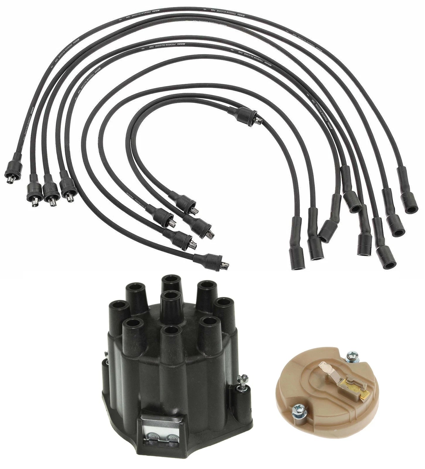 Distributor Rotor Cap & Wires Kit for Chevrolet Camaro, Impala V8