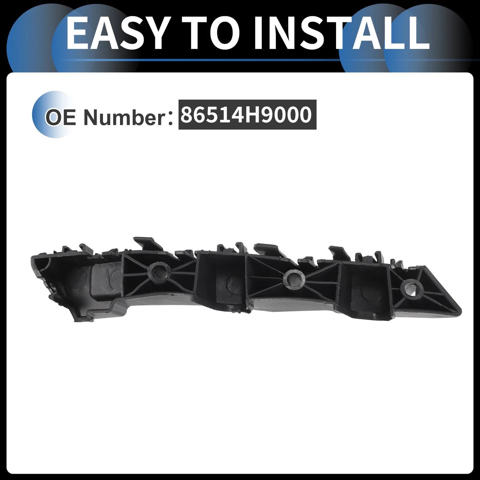 1pc Right Front Bumper Retainer Bracket No. 86514H9000 for Hyundai Elantra (2021–2023)
