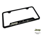 Black Stainless License Plate Frame Replacement for Jeep Wrangler (2007–2023)