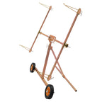 Rotating Paint Stand for Universal Use with Adjustable Hooks and Casters