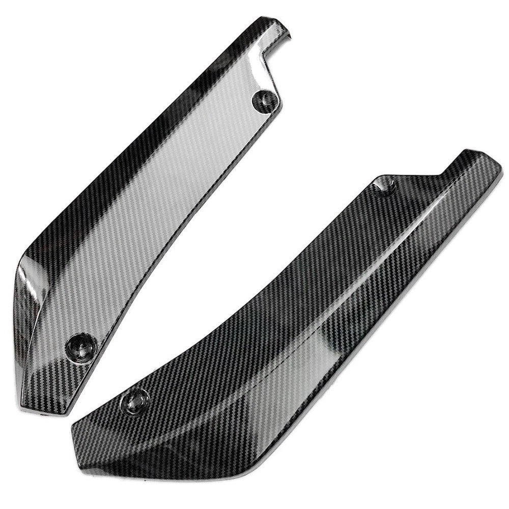Carbon Fiber Rear Bumper Canard Fin Splitter for