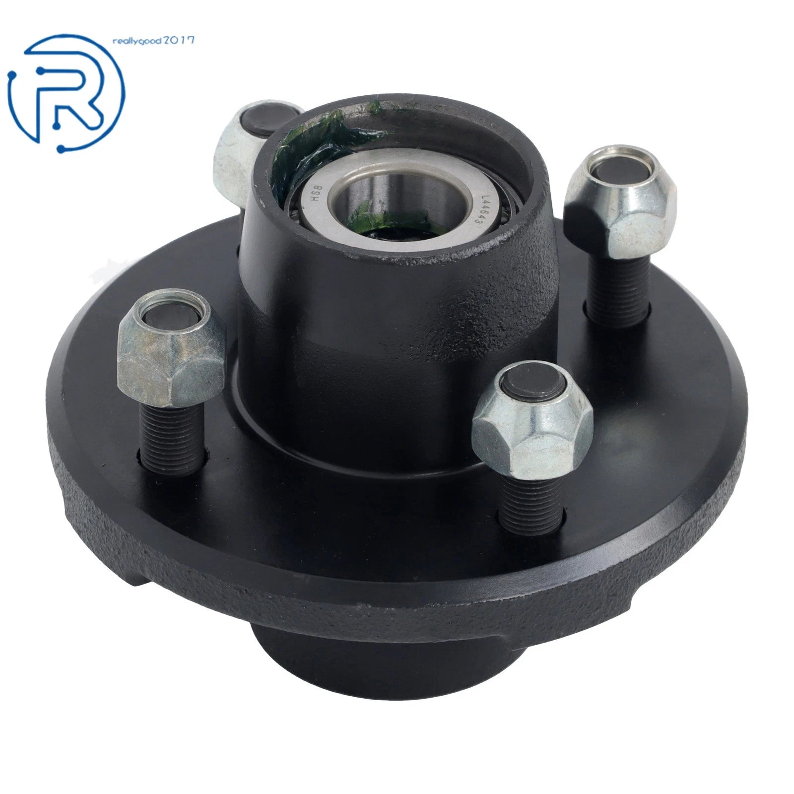 Set of 2 Trailer Hub Kits for 2000lbs Axle (4 on 4")