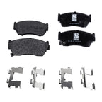 Set of 4 Semi-Metallic Brake Pads for Nissan Sentra (1991–1994)