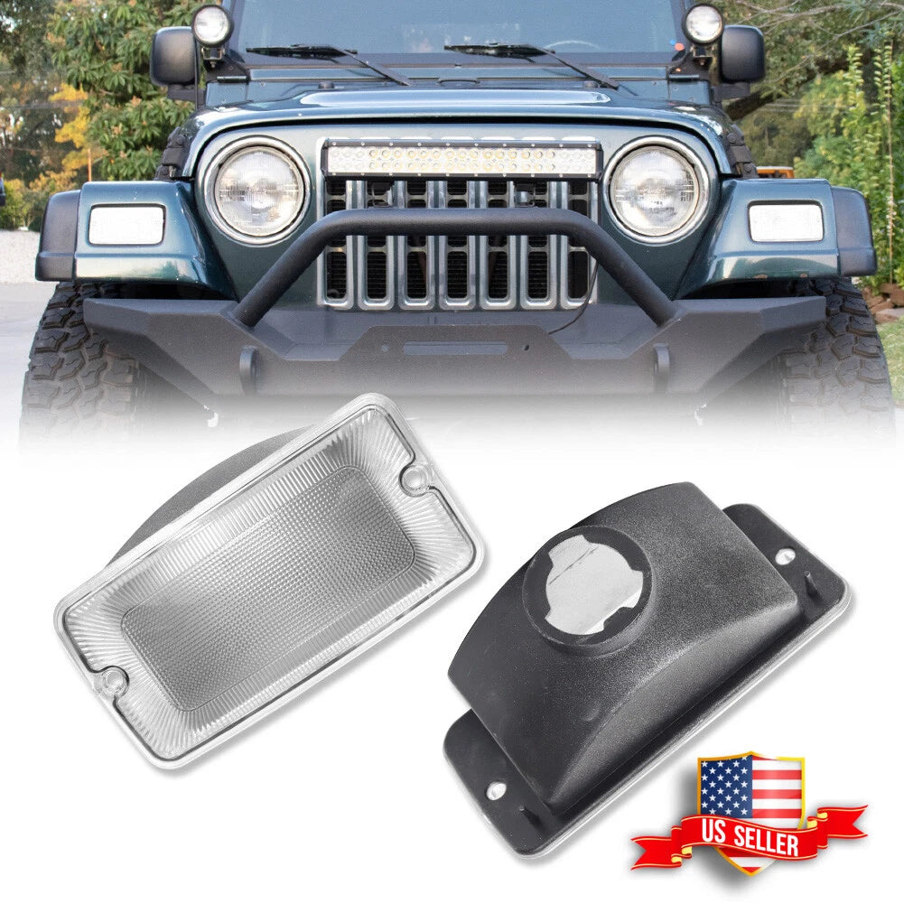 Clear Front Turn Signal Lights for Jeep Wrangler TJ (1997–2006)