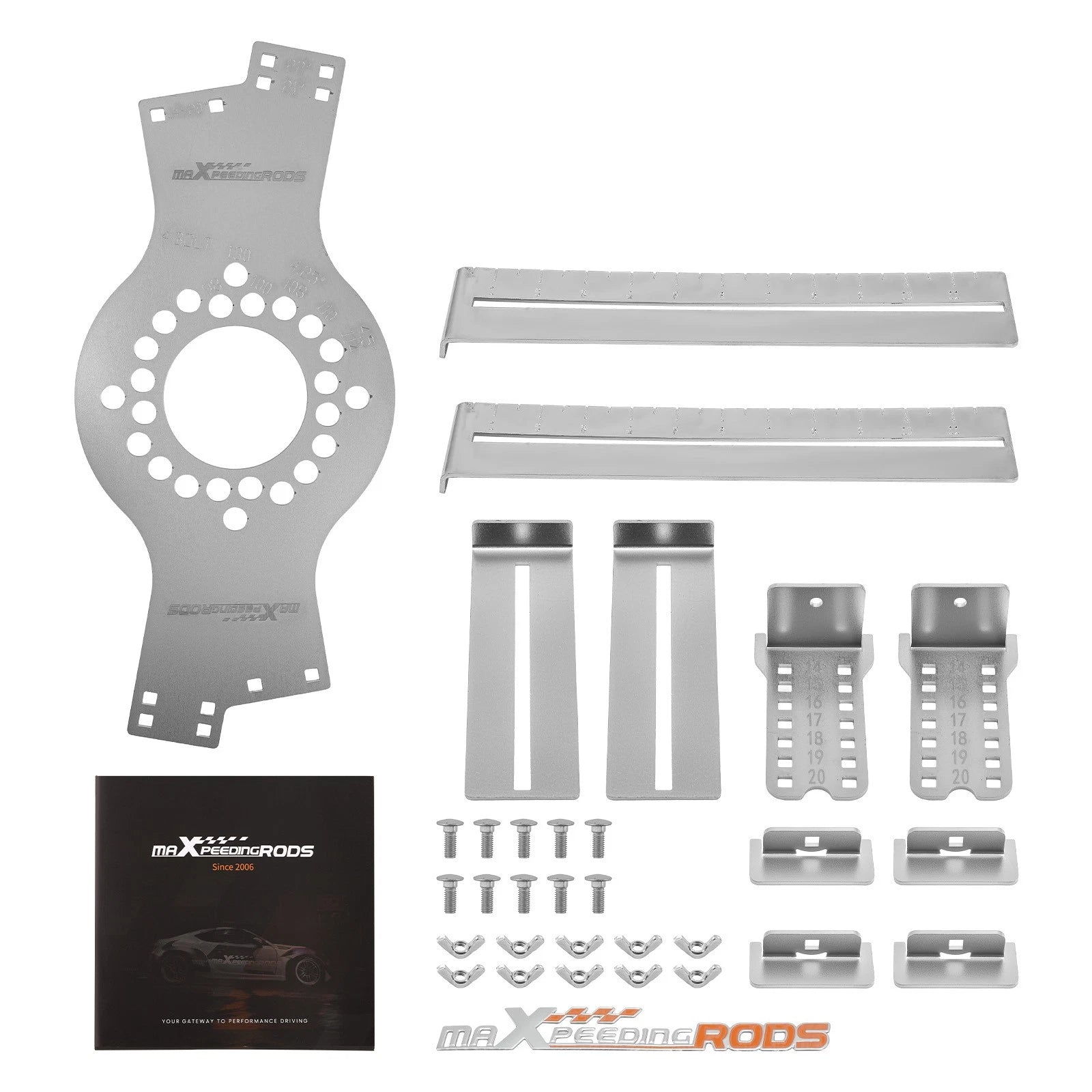 4-Lug Bolt Pattern Gauge Tool for 4x98 4x100 4x108 4x110 4x114.3 4x130