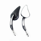 Black Side Racing Mirrors for Harley All Models (Softail, Touring, Street S)