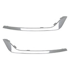 Set of 2 Chrome Front Bumper Fog Light Lamp Strip Trim for Ford Fusion (2019–2020)