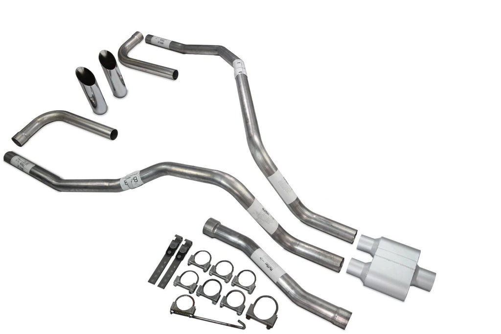 Dual Exhaust Tips for Nissan Titan (2004–2006) 2.5 Inch 1 Chamber Slash Cut