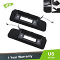 Pair Black Sunvisors with LED Light for Chevy Corvette C4 (1984–1996)