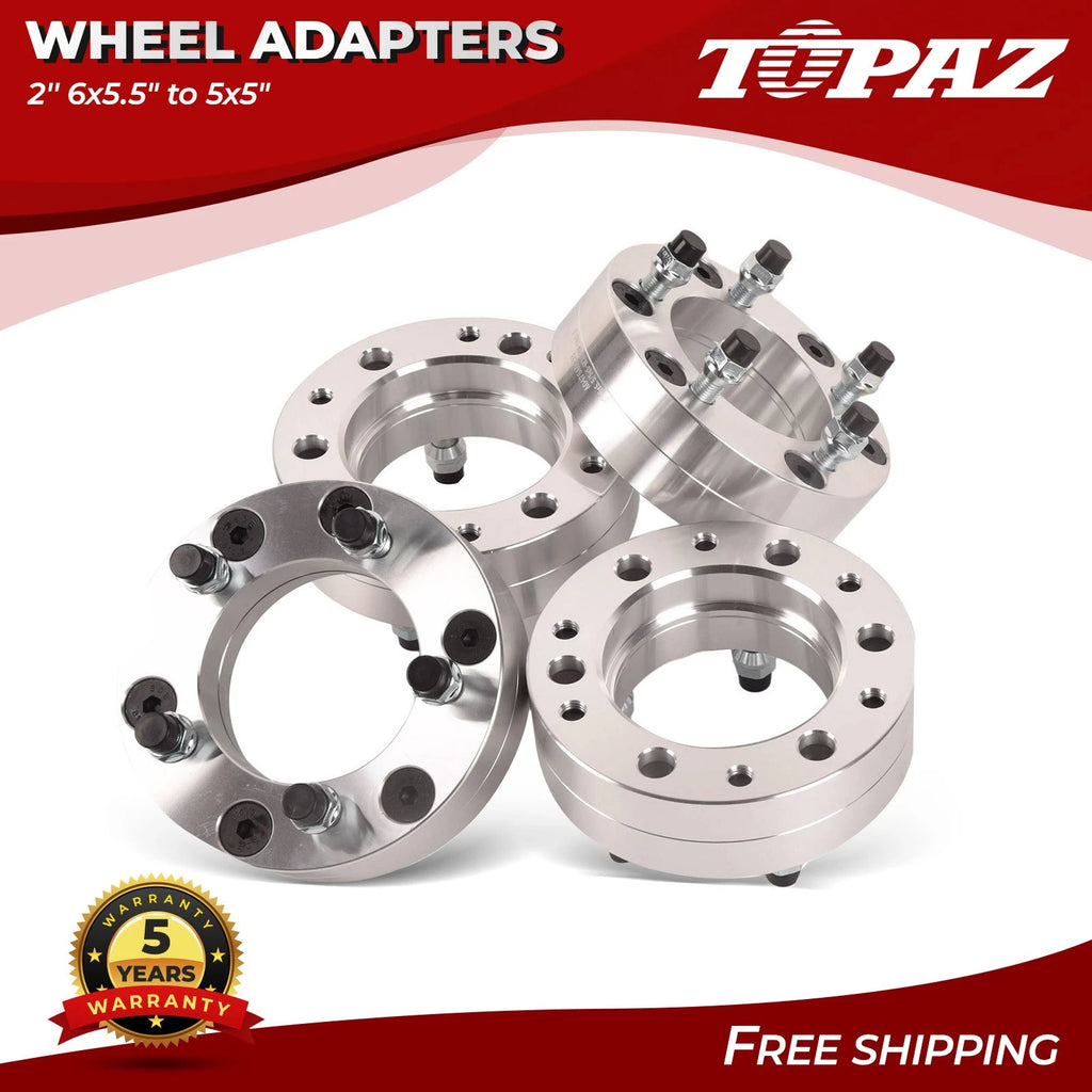 Set of 4 Wheel Adapters for Chevy Silverado 1500, Suburban, Tahoe (2000–2023)