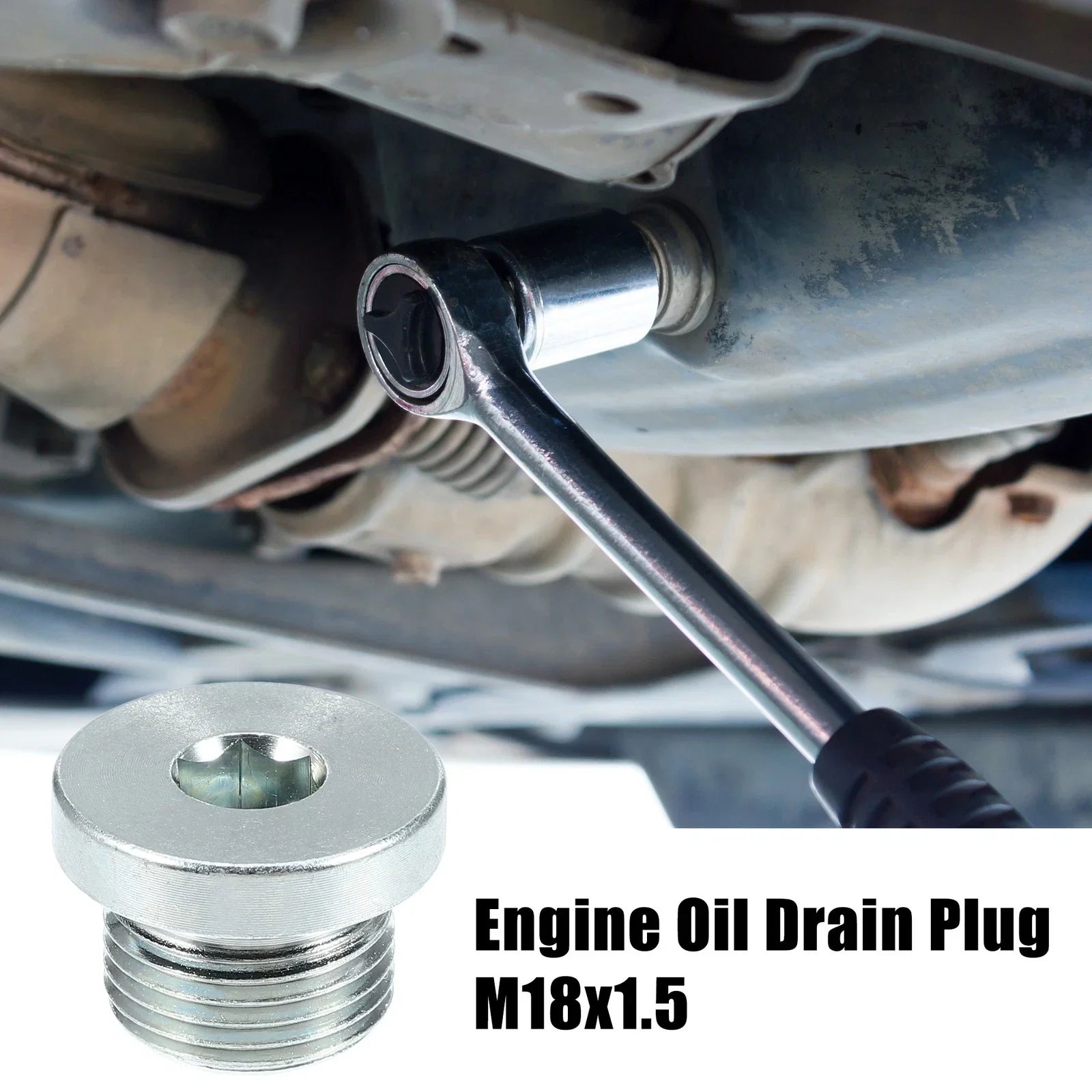 4 x M18x1.5 Steel Engine Oil Drain Plug Screw for BMW 545i 550i