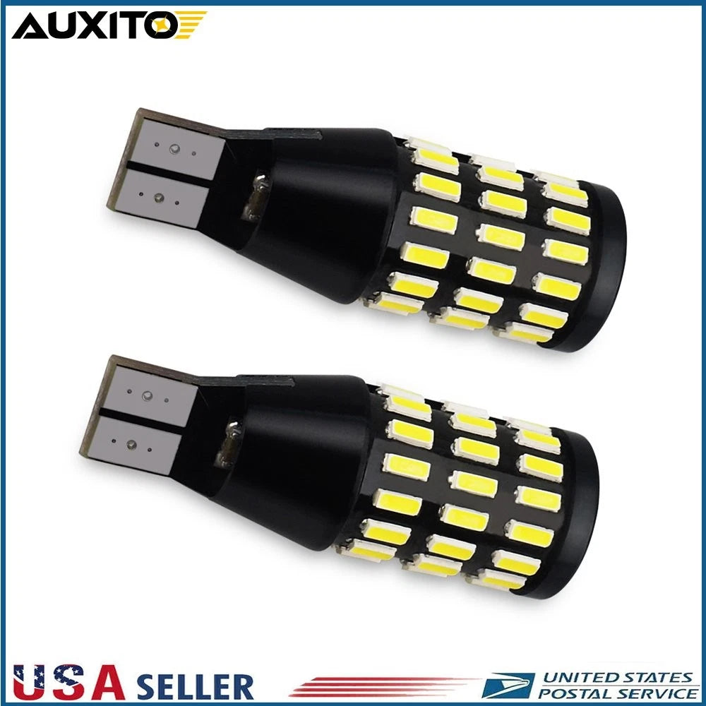 2X AUXITO 921 912 LED Reverse Backup Light Bulb 3000LM 6500K for