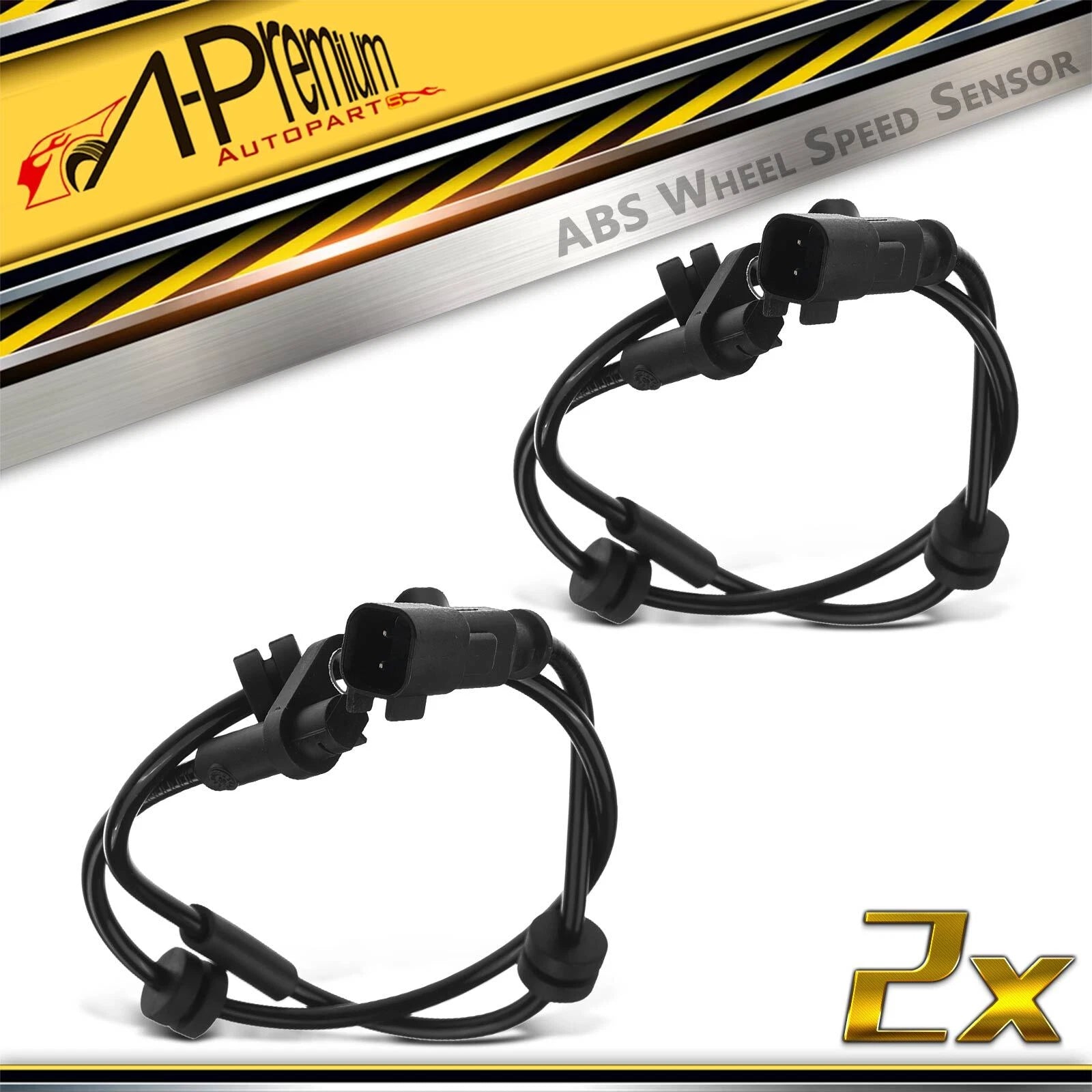 2X Rear ABS Wheel Speed Sensors for Ford Fiesta (2011–2013)