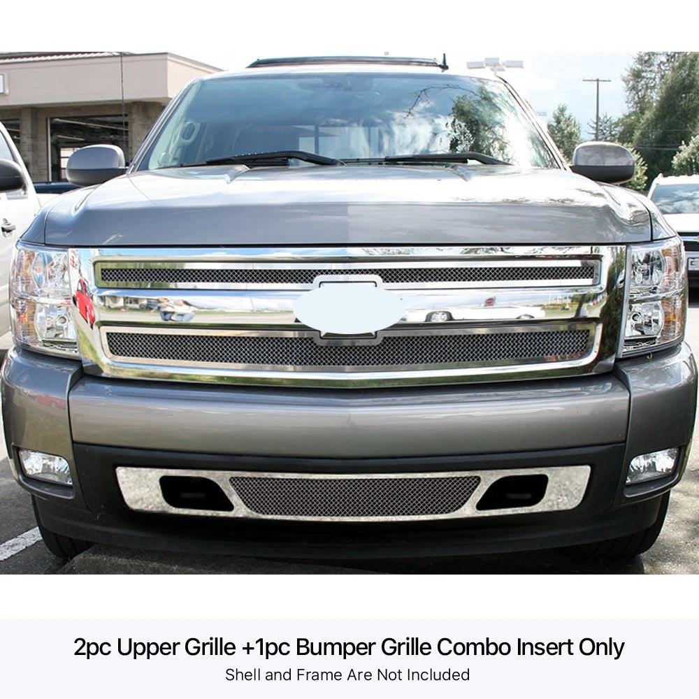 Stainless Steel Mesh Grille for Chevy Silverado 1500 (2007-2013)