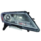 Replacement Passenger Side Halogen Headlight Assembly w Chrome Bezel for
