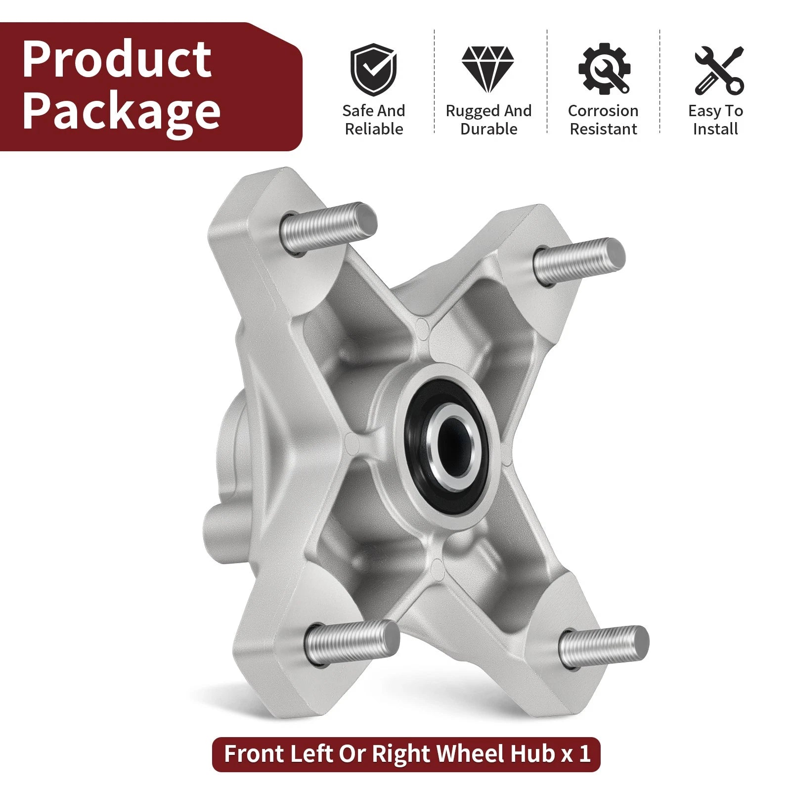 Wheel Hub for Honda Sportrax 250, 400 TRX250EX/X, TRX400EX/X (2001–2007)