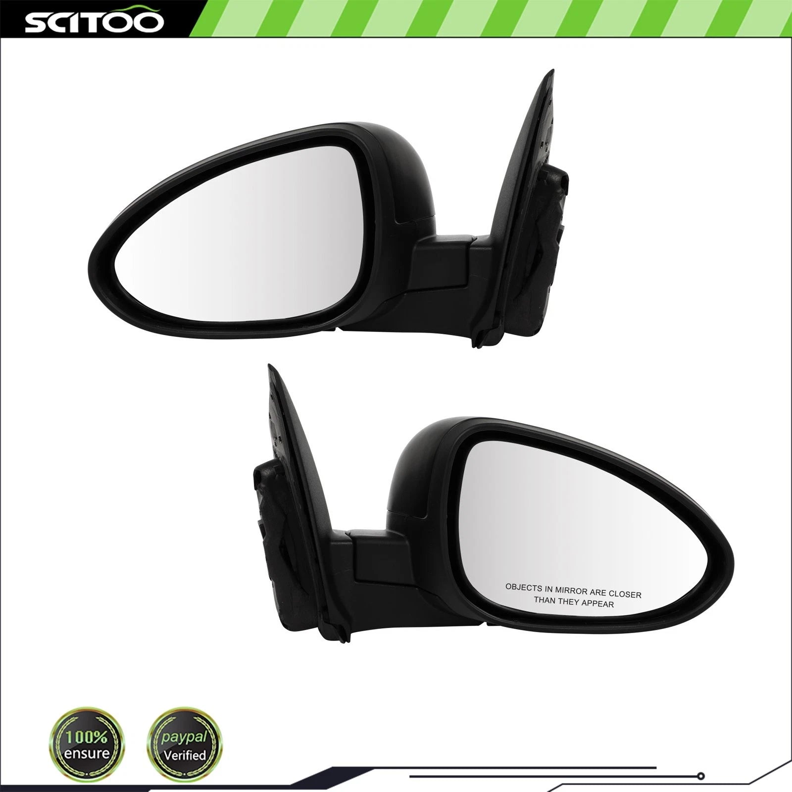 Set of 2 Power Heated Mirrors for Chevrolet Sonic (2013–2014) PTM