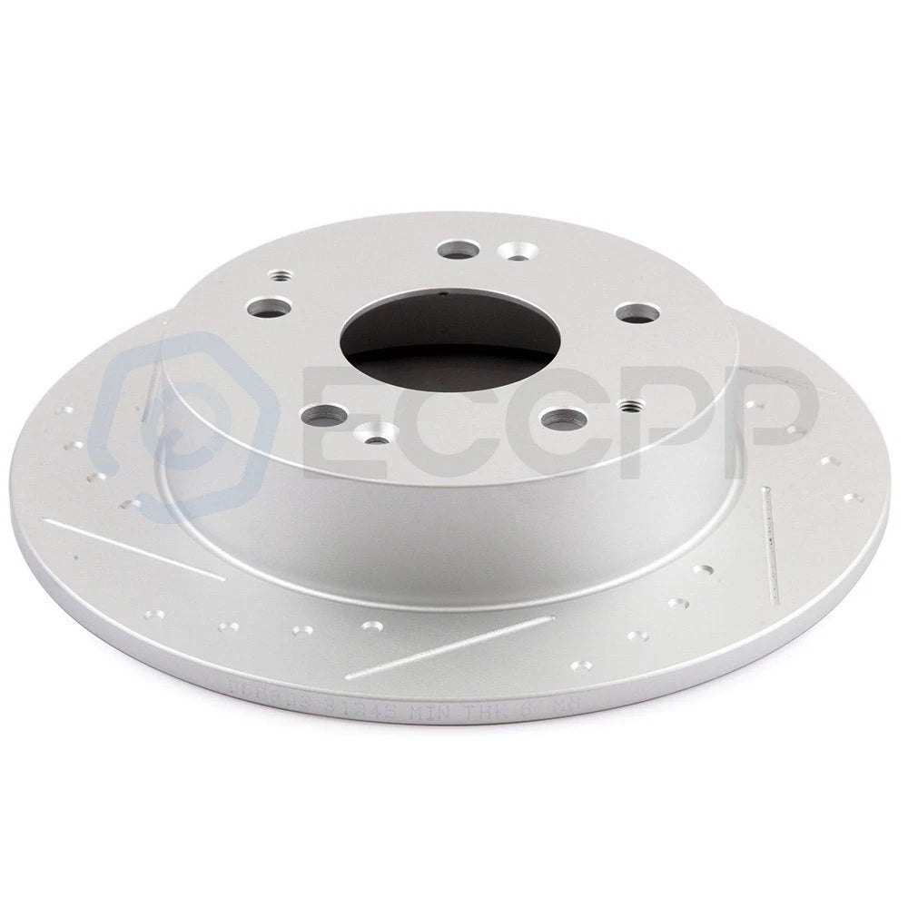 Set of 4 Brake Rotors for Honda Accord V6 (1998–2002)