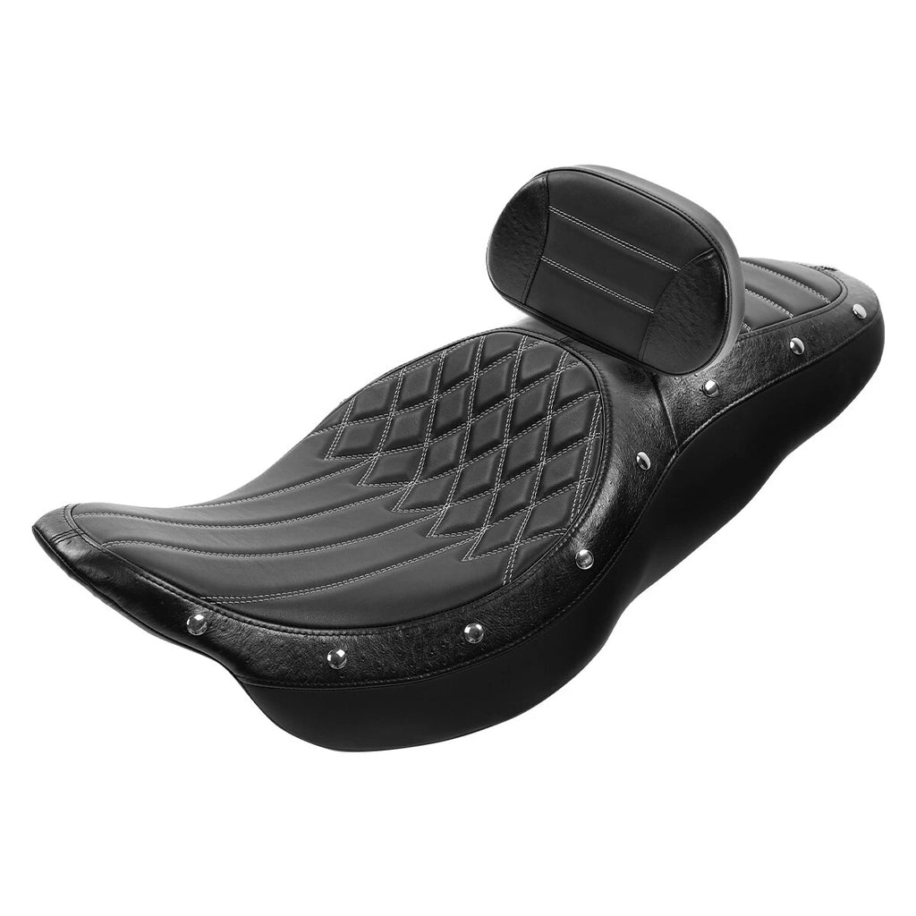 Driver Passenger Seat & Rider Backrest for Harley Street Road Glide (2009–2023)