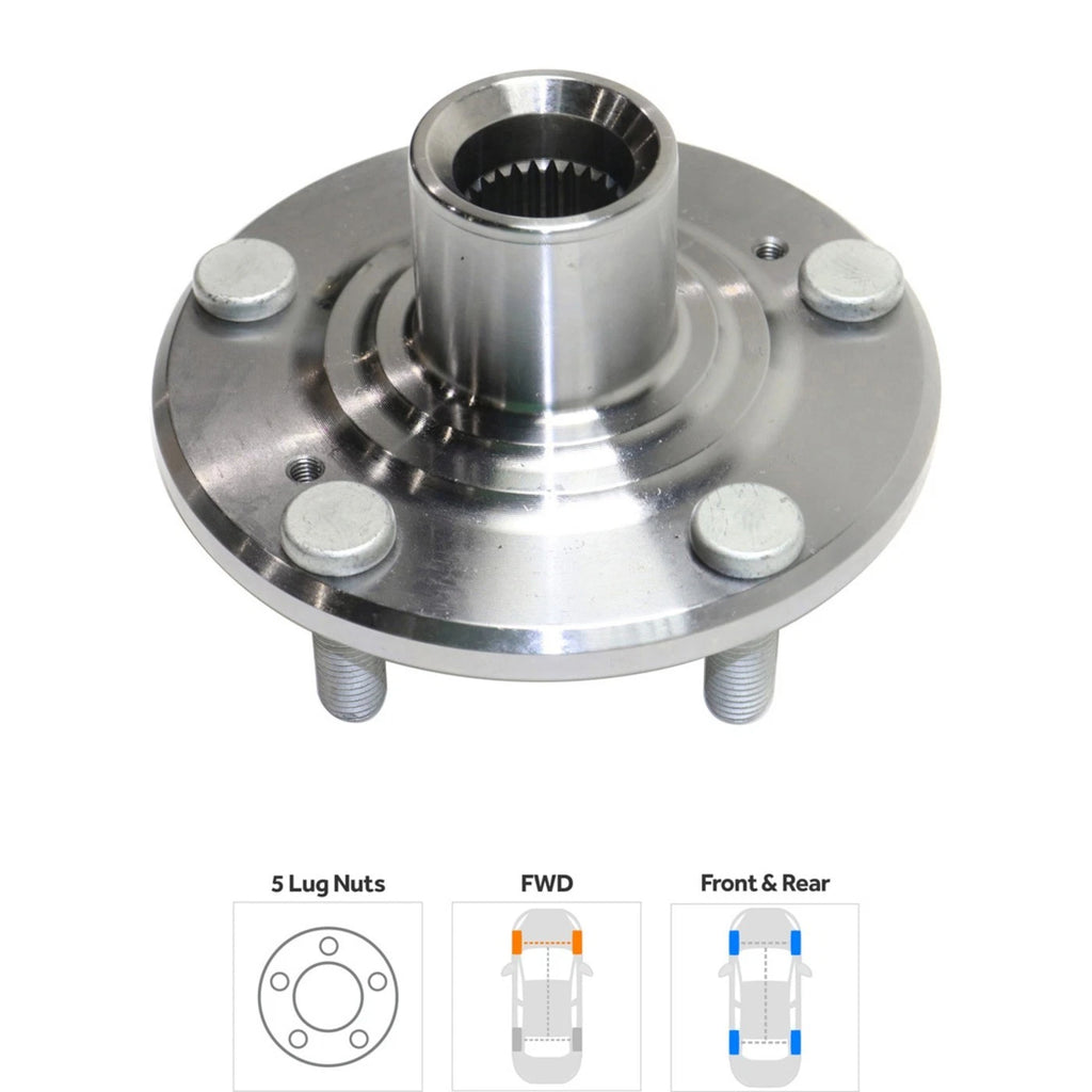 Wheel Hubs for Honda Accord (1998–2002) Front & Rear 5 Lug with Bearing