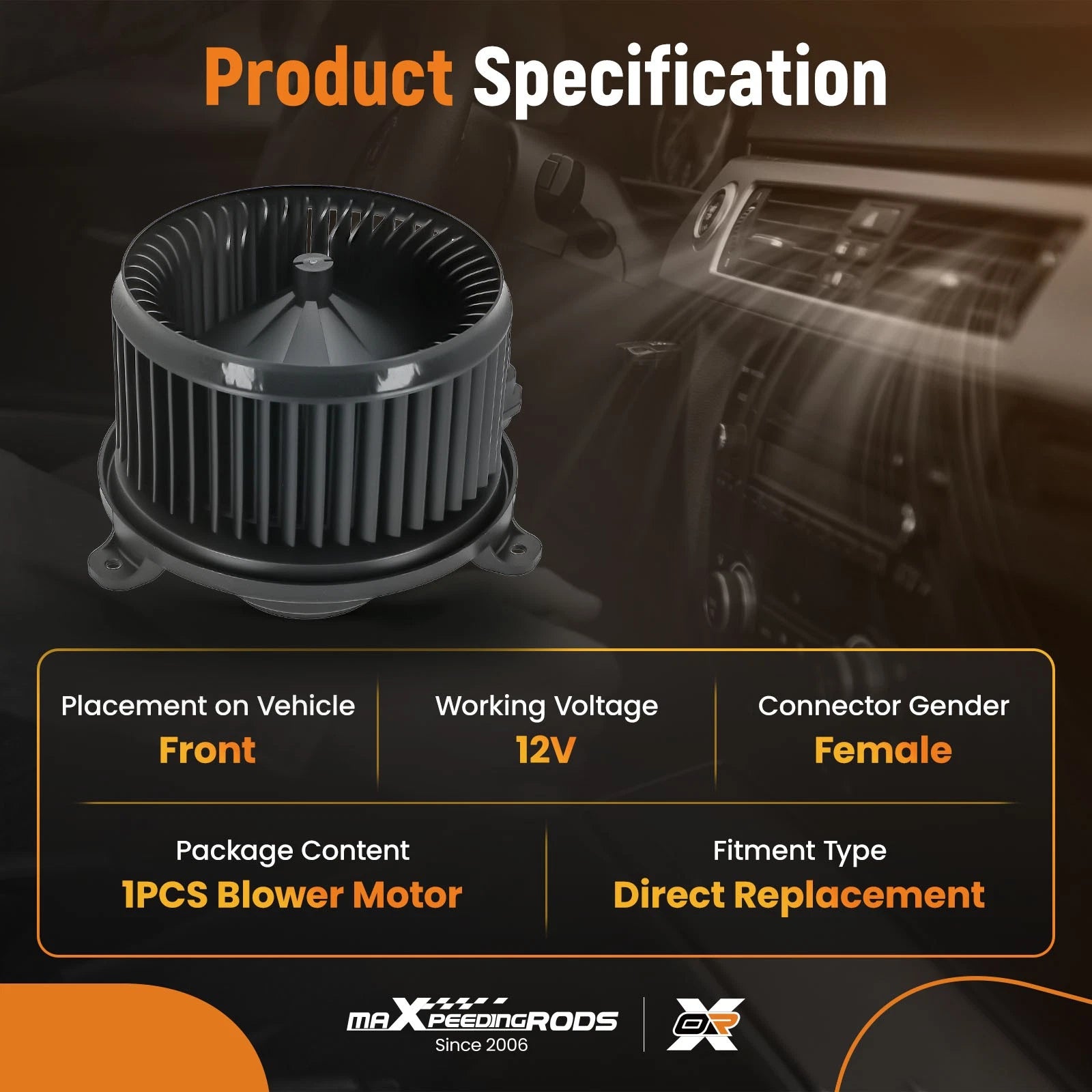 Heater Blower Motor for Mitsubishi Outlander Sport (2018-2019)