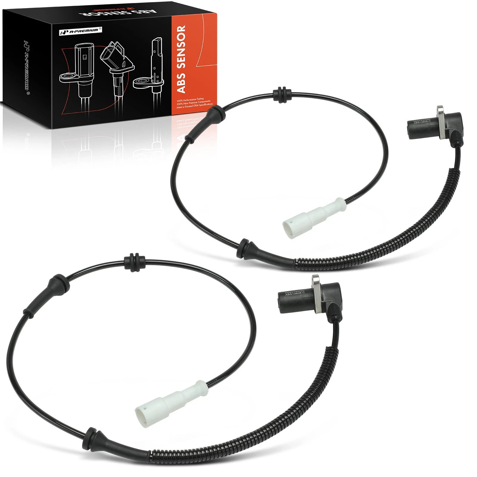 2X Front ABS Wheel Speed Sensor for Chevrolet Optra (2004–2007)