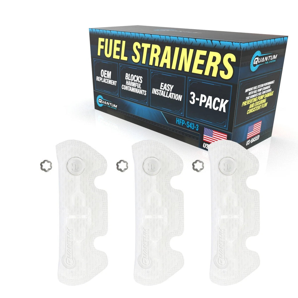 3X Fuel Pump Filter Strainers for QFS