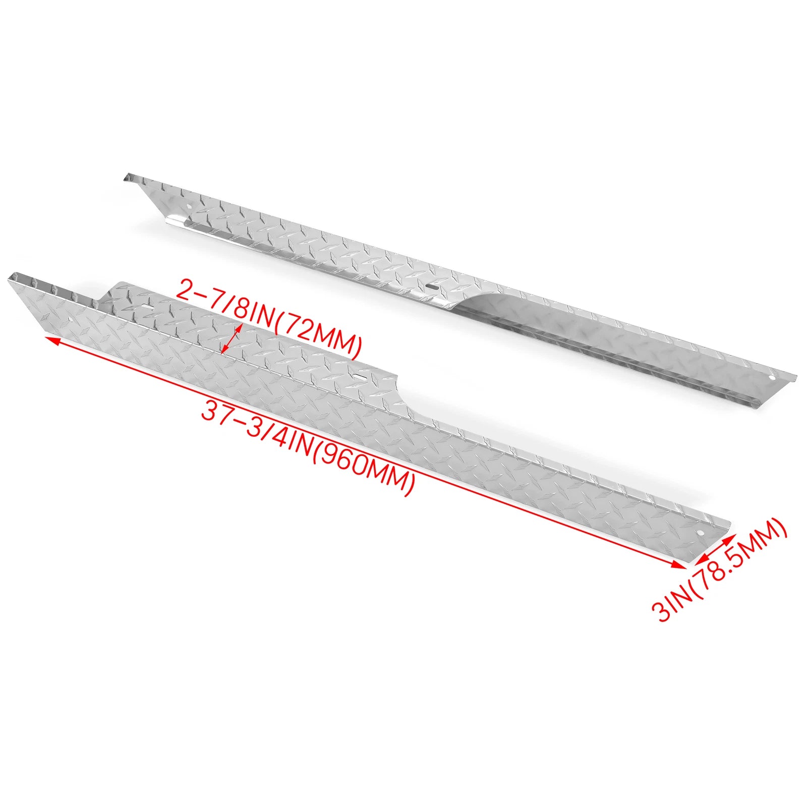 Aluminum Diamond Plate Rocker Panel Side Covers for EZGO TXT (1994–2013)