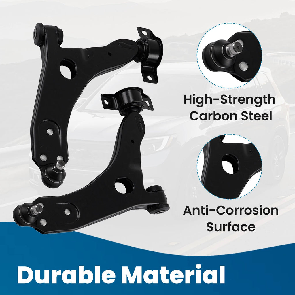 8pcs Front Suspension Lower Control Arms and Tie Rods for Ford Focus (2006–2011)