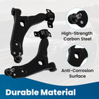 8pcs Front Suspension Lower Control Arms and Tie Rods for Ford Focus (2006–2011)