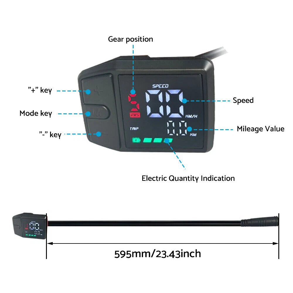 LCD Instrument for Bafang BBS01 (Color Display)