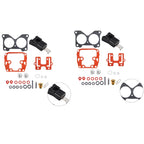 2pc Carb Repair Rebuild Kit for Johnson Evinrude (0439076, 439076, 392550, 18-7046)