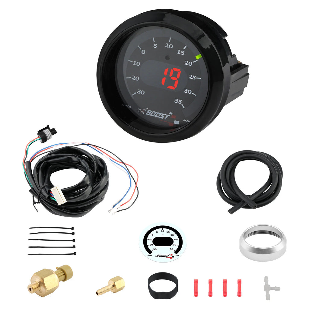 Digital Boost Pressure Gauge Kit for 30-4406 X-Series (30inHg ~ 35PSI)