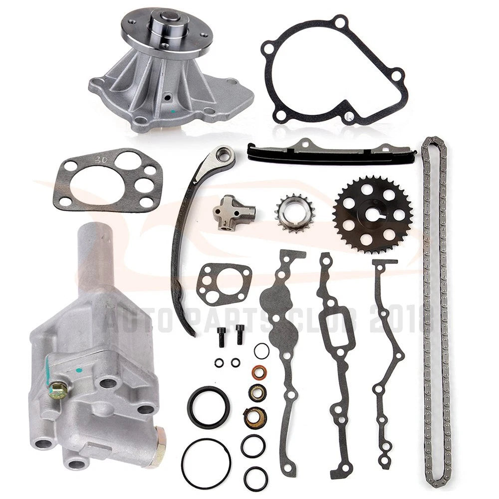Timing Chain Kit with Water Oil Pump for Nissan D21 2.4L SOHC KA24E (1990–1994)
