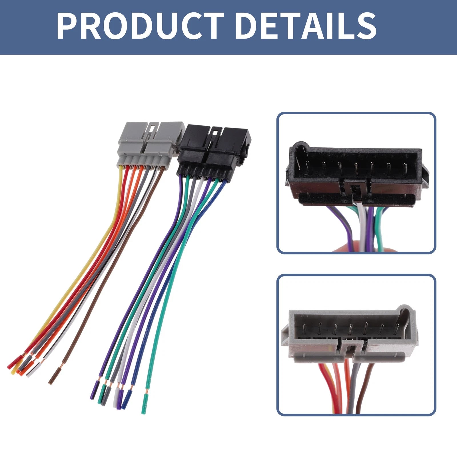 Set of 2 Car Stereo CD Player Wiring Harness 70-1817 for Dodge Aries K (1984–1989)