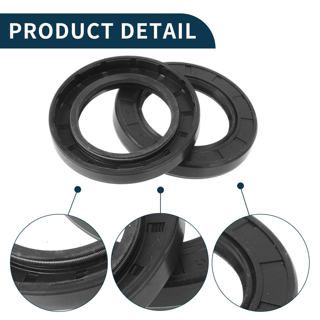 Set of 5 Oil Seal Ring 45x70x10mm NBR Rubber for Rotary Shaft