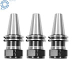 3pc CAT40 TG100 Collet Chuck Set for CNC Machines (0.0001" Runout)