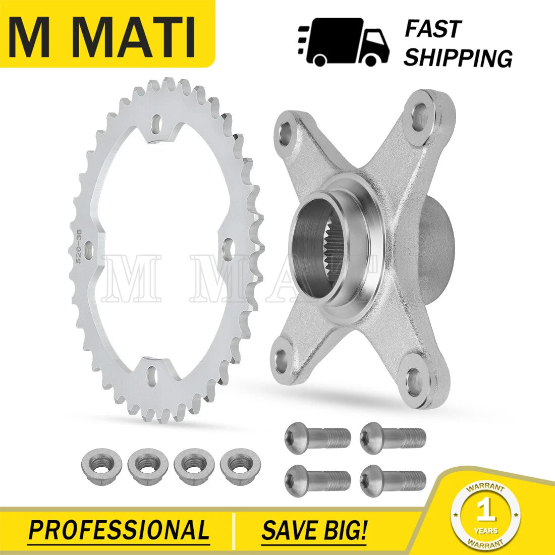 Rear Sprocket Hub Collar for Yamaha YFZ450R (2009–2024), YFZ450X (2010–2011)