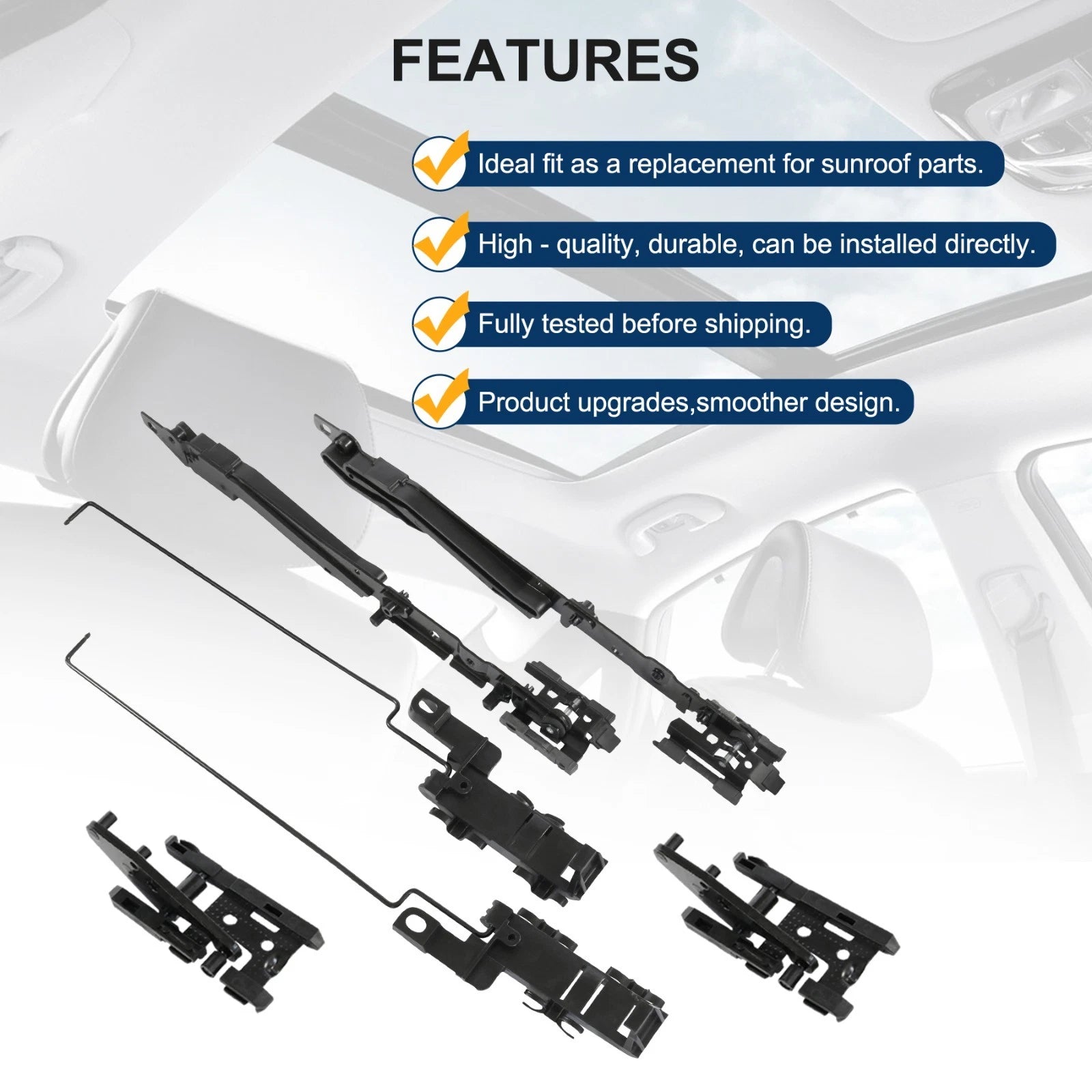 Sunroof Repair Kit for Ford Raptor Expedition F-150 F-250 F-350 F-450 (2000–2014)