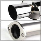 Stainless Racing Catback Exhaust Muffler Tip for Honda Civic Ed Sedan (1989–1991)