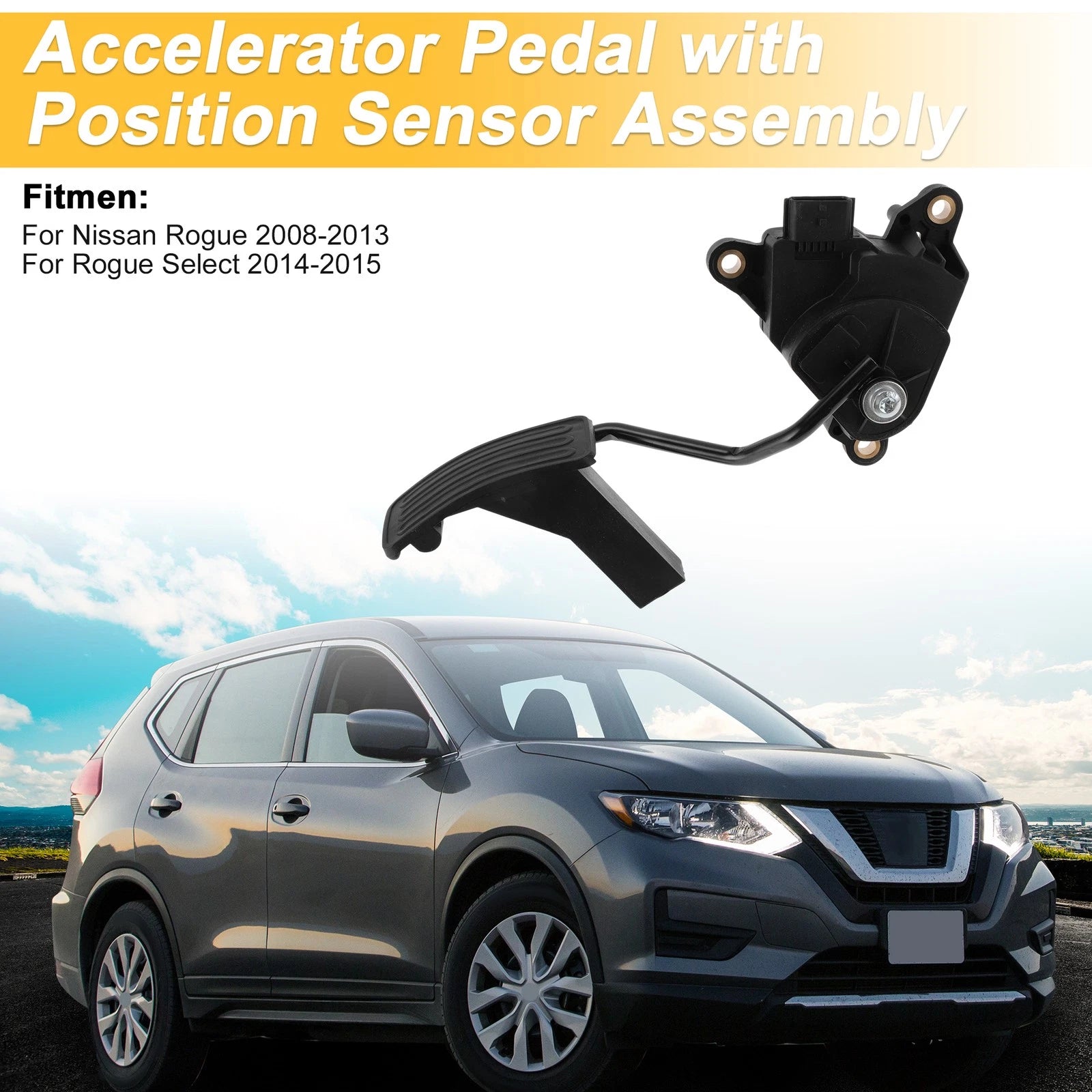 Accelerator Pedal with Position Sensor for Nissan Rogue (2014–2020) No.18002JG40A