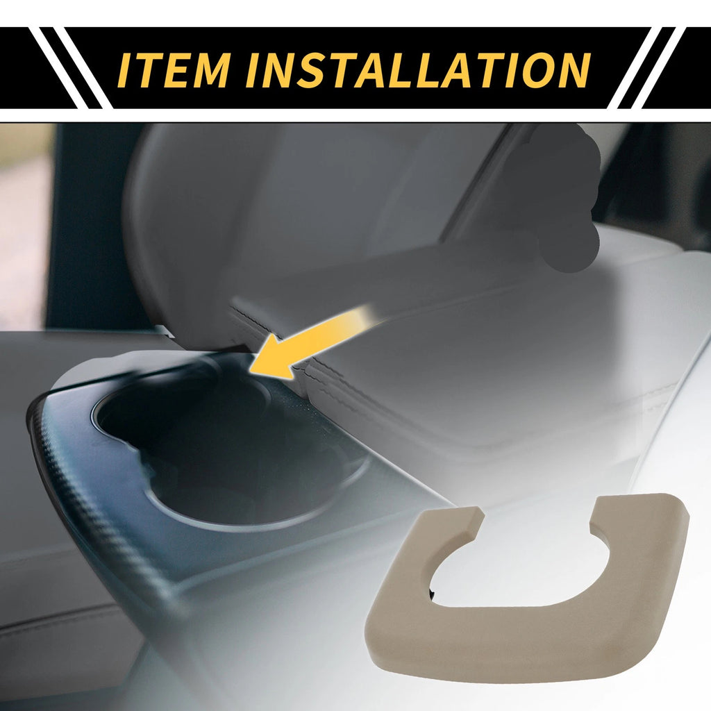 Center Console Cup Holder Pad for Ford F-150 (1997–2003) Brown
