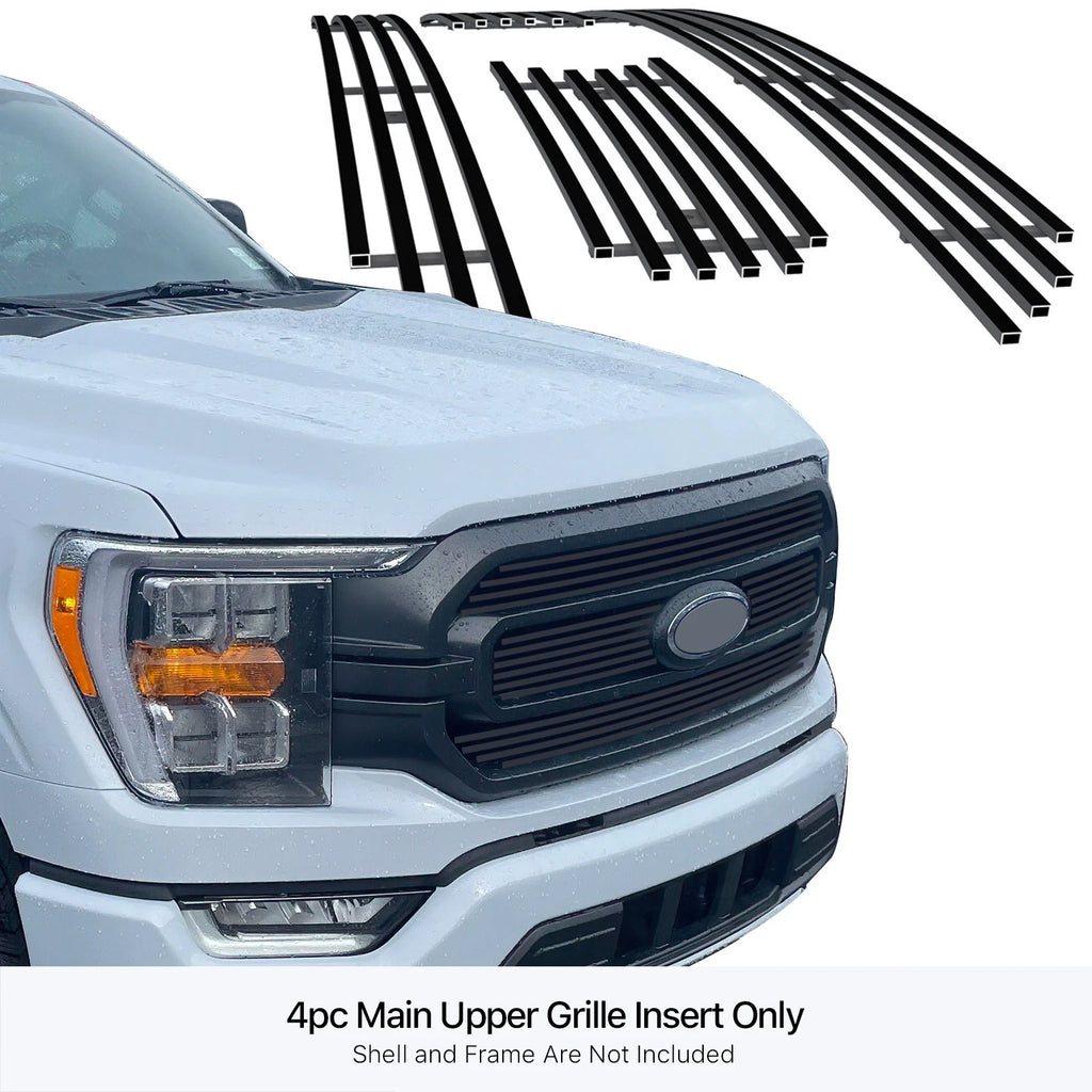 Stainless Black Billet Grille Insert for Ford F-150 XL/XLT (2021–2023)
