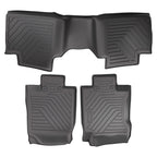 Set of 4 All Weather Floor Mats for Nissan Rogue (2014–2020) TPE Black Anti-Slip